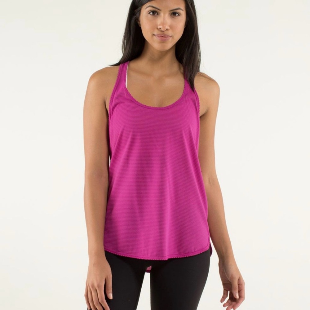 Lululemon Athletica Magenta Tank Top